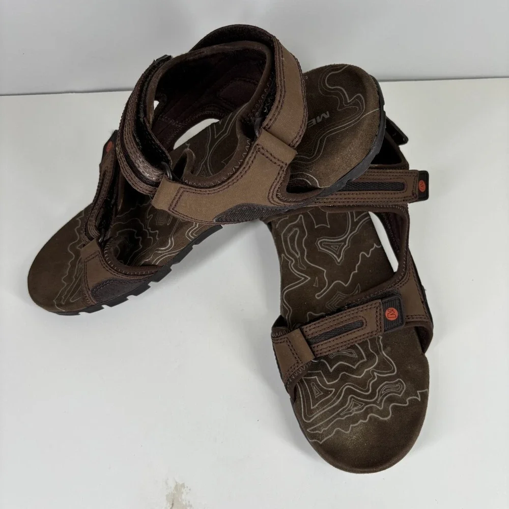 Merrell Sandspur Oak Men's US 14 Dark Earth/Potters Clay Sport Hiking Sandals